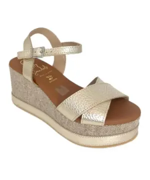 Alternative view of Sandalias Cuña Sandals de Mujer modelo 5736 en oro