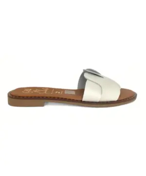 Sandalias Plana Sandals de Mujer modelo 5578 en blanco