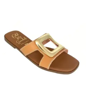 Alternative view of Sandalias Plana Sandals de Mujer modelo 5565 en naranja