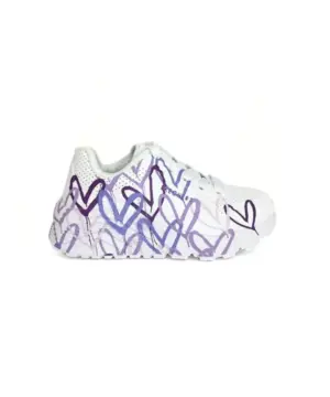 Deportivos Skechers de Niña modelo 314064L WLPR en blanco