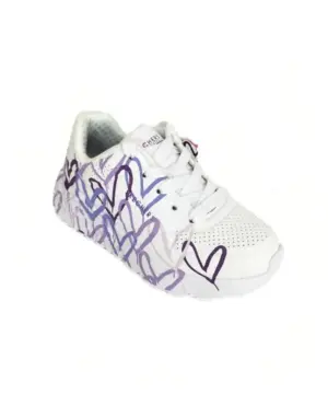 Alternative view of Deportivos Skechers de Niña modelo 314064L WLPR en blanco