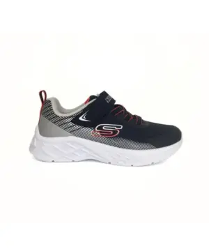 Deportivos Skechers de Niño modelo 403924L BKSR en negro