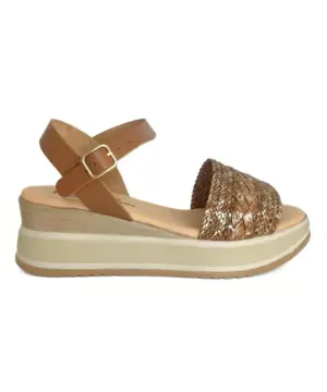 Sandalias Cuña Limone Sul Garda de Mujer modelo 478 en bronce