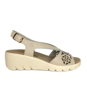 Sandalias Pl. E Treinta's de Mujer modelo 4335 en beige