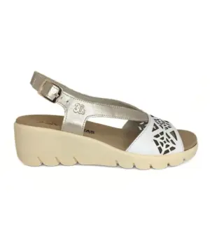 Sandalias Pl. E Treinta's de Mujer modelo 4335 en blanco