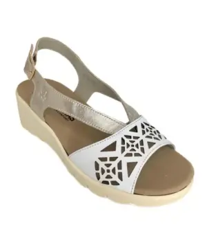 Alternative view of Sandalias Pl. E Treinta's de Mujer modelo 4335 en blanco