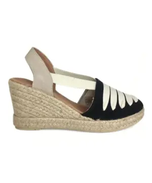 Sandalias Cuña Mediterranea de Mujer modelo 50225 en negro