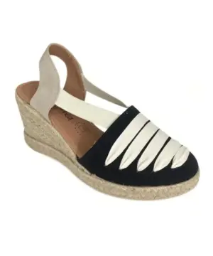 Alternative view of Sandalias Cuña Mediterranea de Mujer modelo 50225 en negro