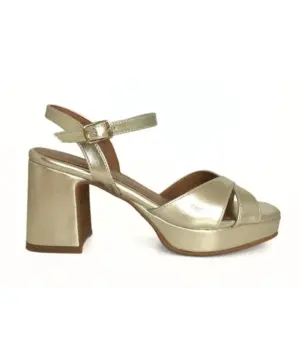 Sandalias Tacón Daniela Vega de Mujer modelo 2427 en oro