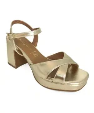 Alternative view of Sandalias Tacón Daniela Vega de Mujer modelo 2427 en oro