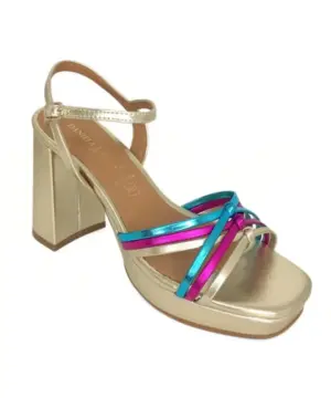 Alternative view of Sandalias Tacón Daniela Vega de Mujer modelo 2637 en oro