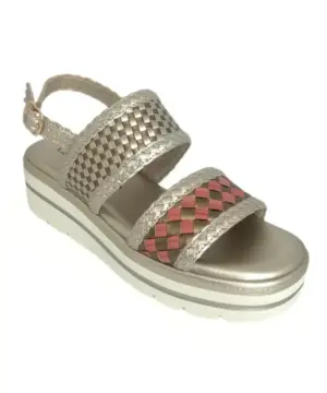 Alternative view of Sandalias Cuña Carmela de Mujer modelo 162255 en cobre