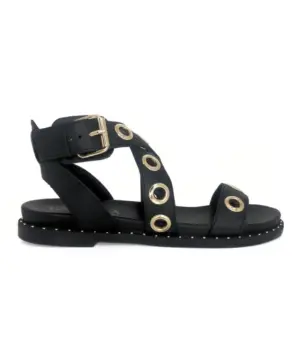 Sandalias Plana Carmela de Mujer modelo 162389 en negro