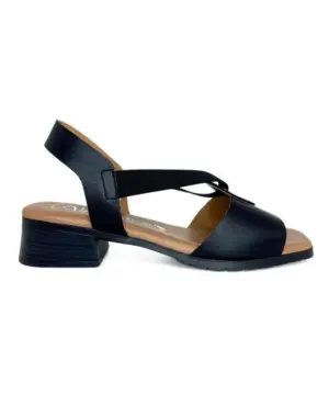 Sandalias Plana Valeria's de Mujer modelo 2108 en negro