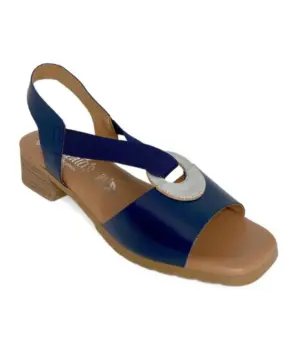 Alternative view of Sandalias Plana Valeria's de Mujer modelo 2108 en azul