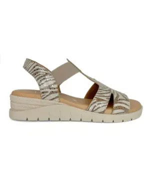 Sandalias Plana Valeria's de Mujer modelo 2032 en cuero