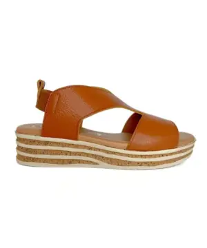 Sandalias Cuña Valeria's de Mujer modelo 1949 en cuero