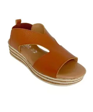Alternative view of Sandalias Cuña Valeria's de Mujer modelo 1949 en cuero