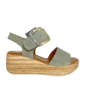 Sandalias Cuña Valeria's de Mujer modelo 430 en verde