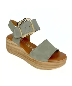 Alternative view of Sandalias Cuña Valeria's de Mujer modelo 430 en verde