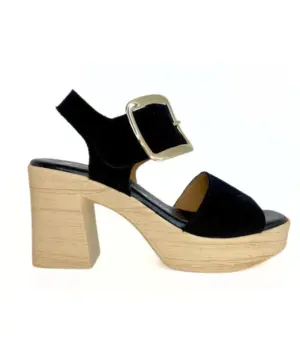 Sandalias Tacón Valeria's de Mujer modelo 435 en negro