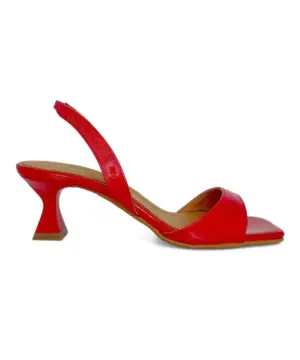 Sandalias Tacón Daniela Vega de Mujer modelo 2605 en rojo