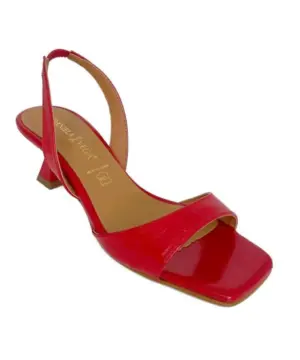 Alternative view of Sandalias Tacón Daniela Vega de Mujer modelo 2605 en rojo