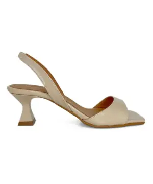 Sandalias Tacón Daniela Vega de Mujer modelo 2605 en beige