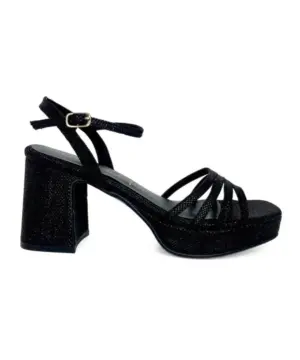 Sandalias Tacón Daniela Vega de Mujer modelo 2428 en negro