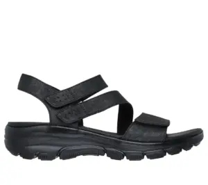 Sandalias Cuña Skechers de Mujer modelo 163532 BBK en negro