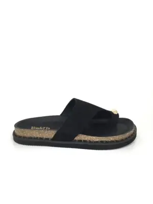 Sandalias Plana Vendetta By Claudia de Mujer modelo WANDA en negro