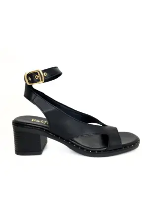 Sandalias Tacón Vendetta By Claudia de Mujer modelo ESPINA en negro