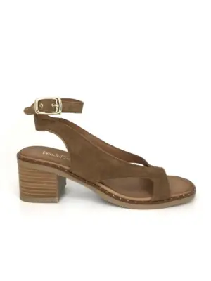 Sandalias Tacón Vendetta By Claudia de Mujer modelo ESPINA en marron