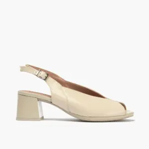 Sandalias Tacón Pitillos de Mujer modelo 11212 en beige