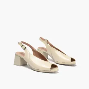 Alternative view of Sandalias Tacón Pitillos de Mujer modelo 11212 en beige