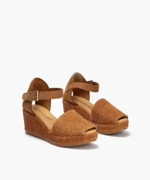 Alternative view of Sandalias Cuña Pitillos de Mujer modelo 11260 en cuero