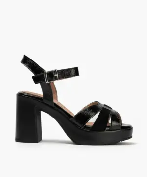 Sandalias Tacón Pitillos de Mujer modelo 20321 en negro