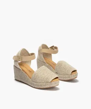 Alternative view of Sandalias Cuña Pitillos de Mujer modelo 11260 en beige