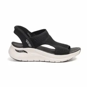 Sandalias Cuña Skechers de Mujer modelo 119466 BLK en negro