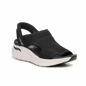 Alternative view of Sandalias Cuña Skechers de Mujer modelo 119466 BLK en negro