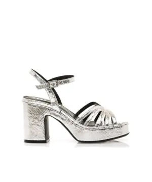Sandalias Tacón Mustang de Mujer modelo 56646 en plata