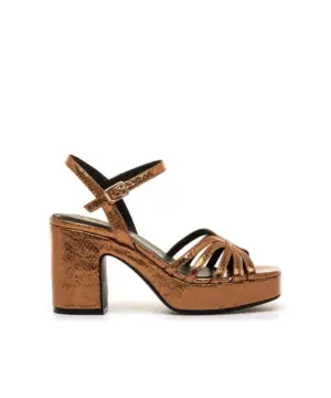 Sandalias Tacón Mustang de Mujer modelo 56646 en oro