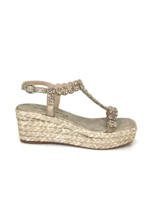 Sandalias Cuña Alma En Pena de Mujer modelo M50756 en bronce