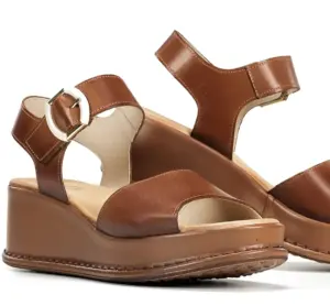 Alternative view of Sandalias Cuña Fluchos de Mujer modelo D9649 TIBET en cuero