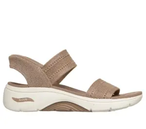 Sandalias Cuña Skechers de Mujer modelo 140844 TAN en taupe