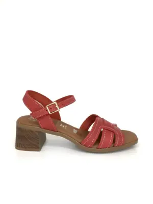 Sandalias Tacón Sandals de Mujer modelo 5903 en rojo