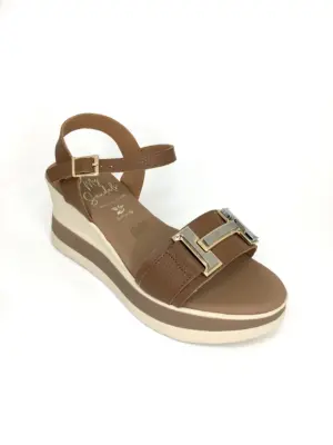 Alternative view of Sandalias Cuña Sandals de Mujer modelo 5981 en cuero