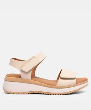 Sandalias Cuña Sandals de Mujer modelo 5942 en beige