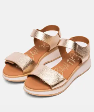 Alternative view of Sandalias Cuña Sandals de Mujer modelo 5942 en oro