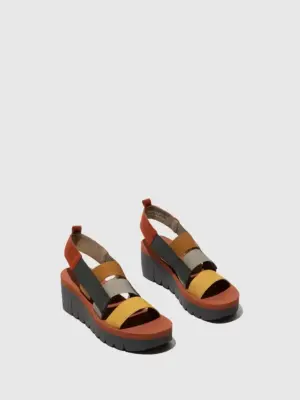 Alternative view of Sandalias Cuña Fly London de Mujer modelo P144847 en multi